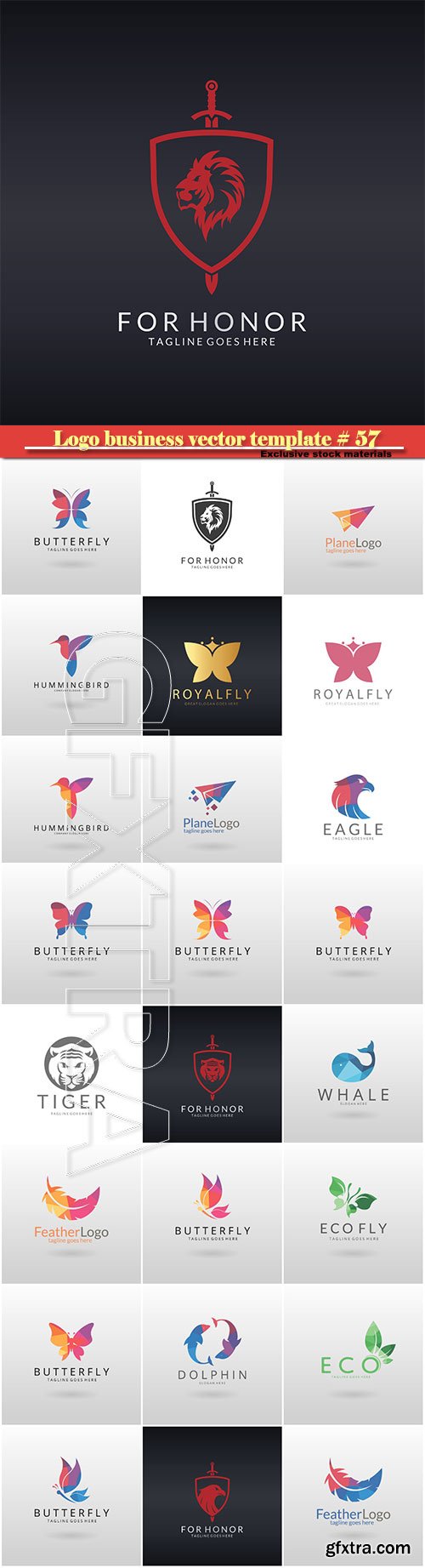 Logo business vector illustration template # 57