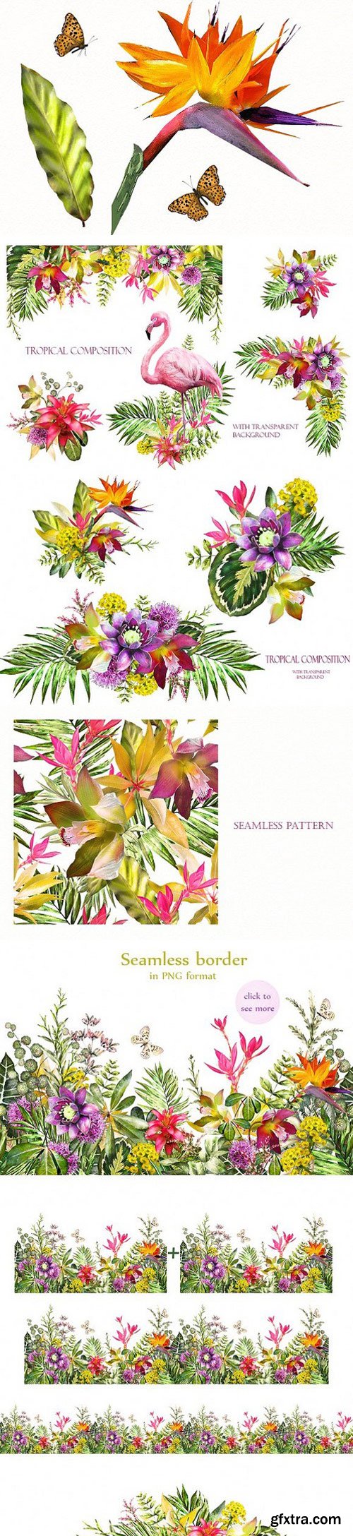 CM - Tropical collection. Summer design. 1544775