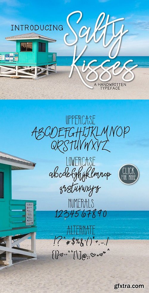 CM - Salty Kisses A Handwritten Typeface 1530737