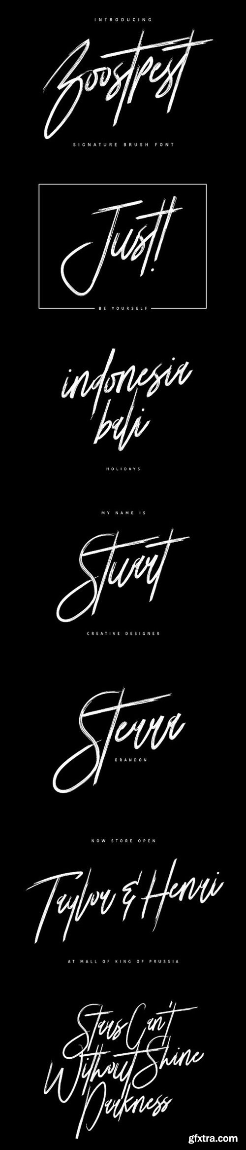 CM - Boostpest Signature Brush Font 1530236