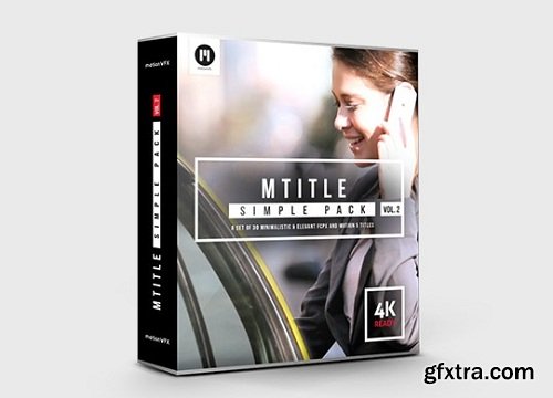 mTitle Simple Pack vol 1 for Final Cut Pro X and Motion 5 (Mac OS X)