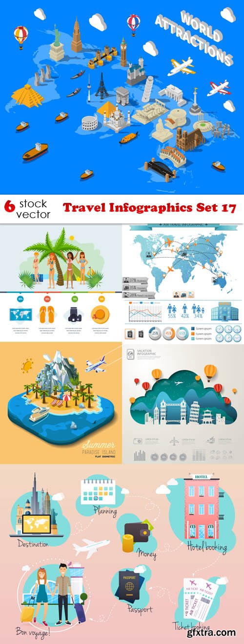 Vectors - Travel Infographics Set 17