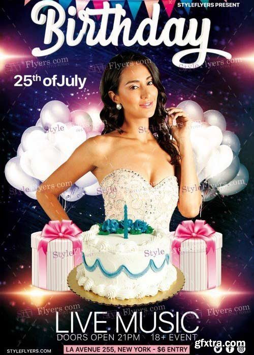 Birthday Party V41 PSD Flyer Template