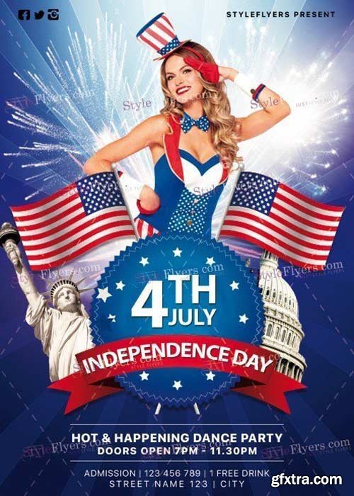 Independence Day V31 PSD Flyer Template