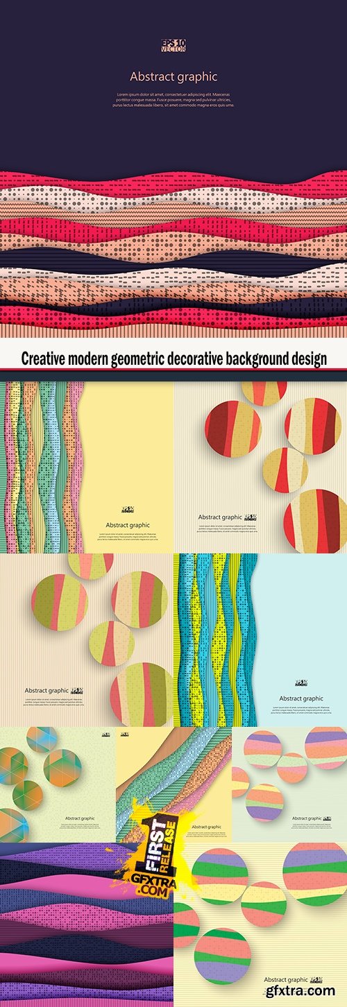 Creative modern geometric decorative background design