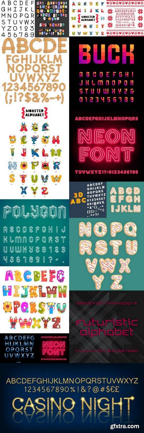 Alphabet Vector Font 13