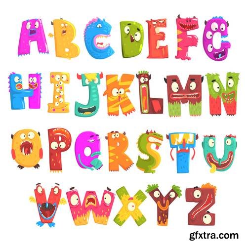 Alphabet Vector Font 13