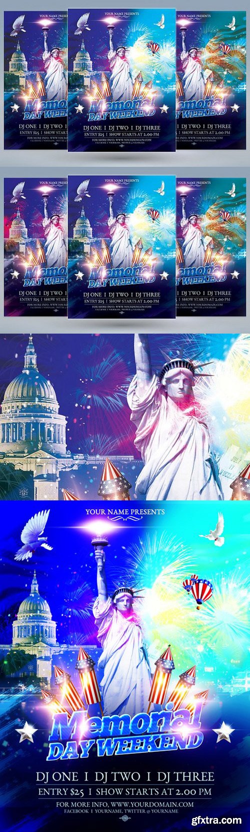 CM - Memorial Day Flyer Template 1557489