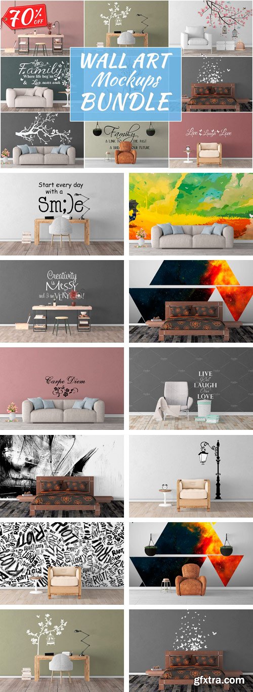 CM 1480426 - Wall Art Mockups BUNDLE V41