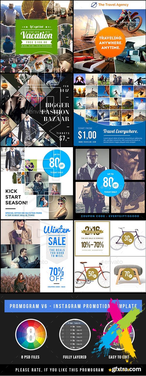 Graphicriver - Promogram Vol.03 - Instagram Promotion Template 20146507