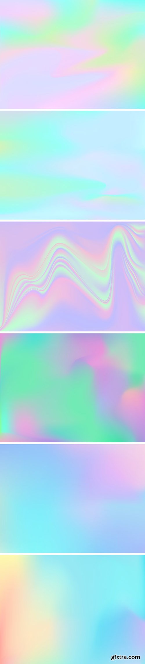 AI & PNG Textures - Iridescent Holographic Backgrounds