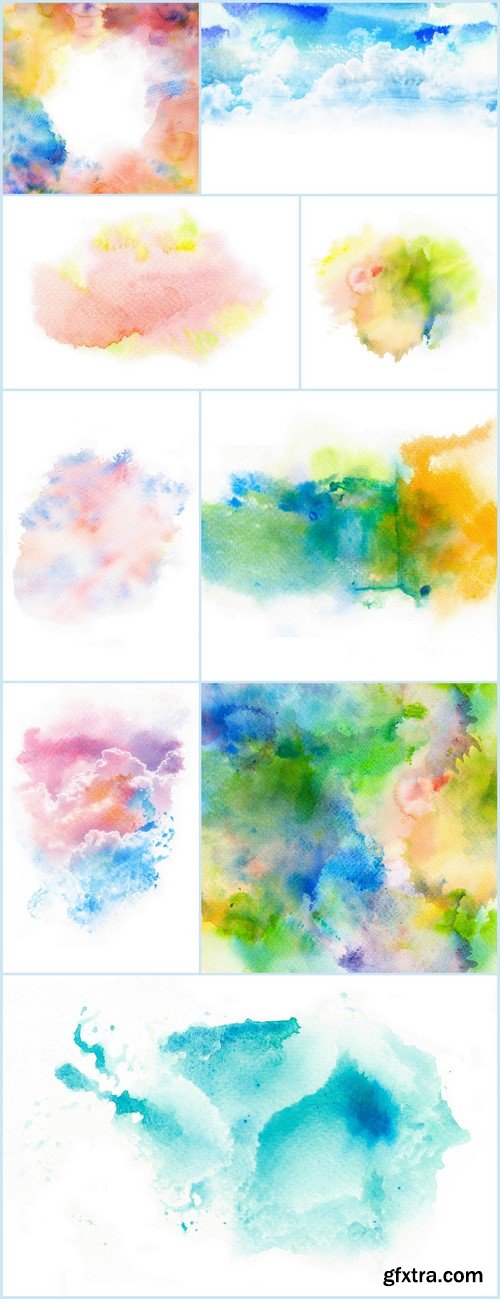 Abstract watercolor splash background 9X JPEG