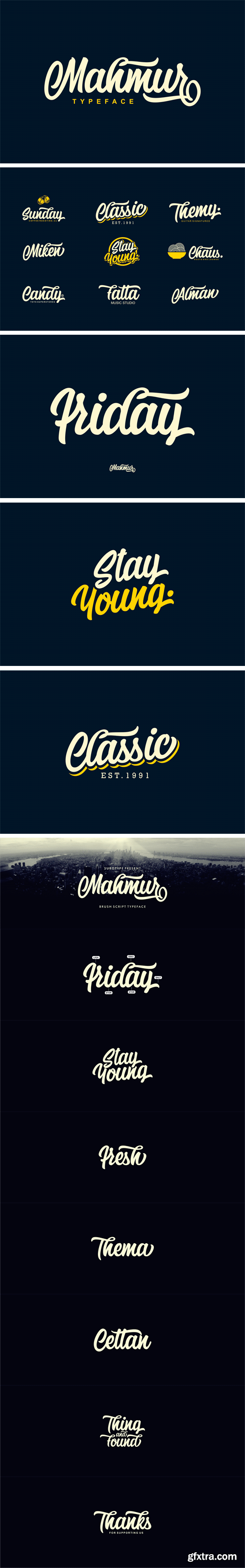 Mahmur Brush Script Typeface