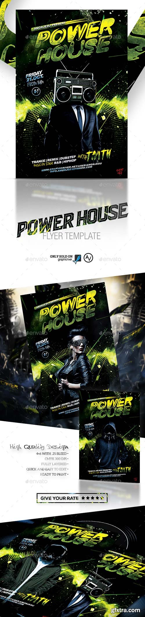 Graphicriver - Power House Flyer Template 15672358