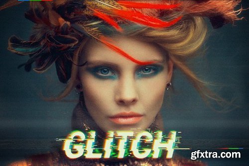 CM - Animated Glitch - Photoshop Action 641135