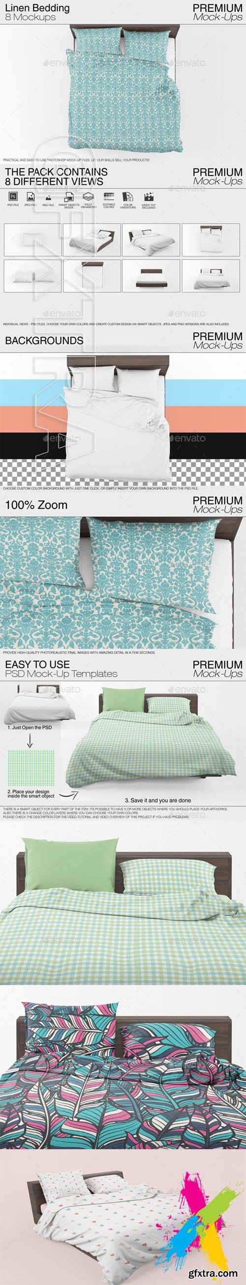 Graphicriver - Linen Bedding Mockup 20229459