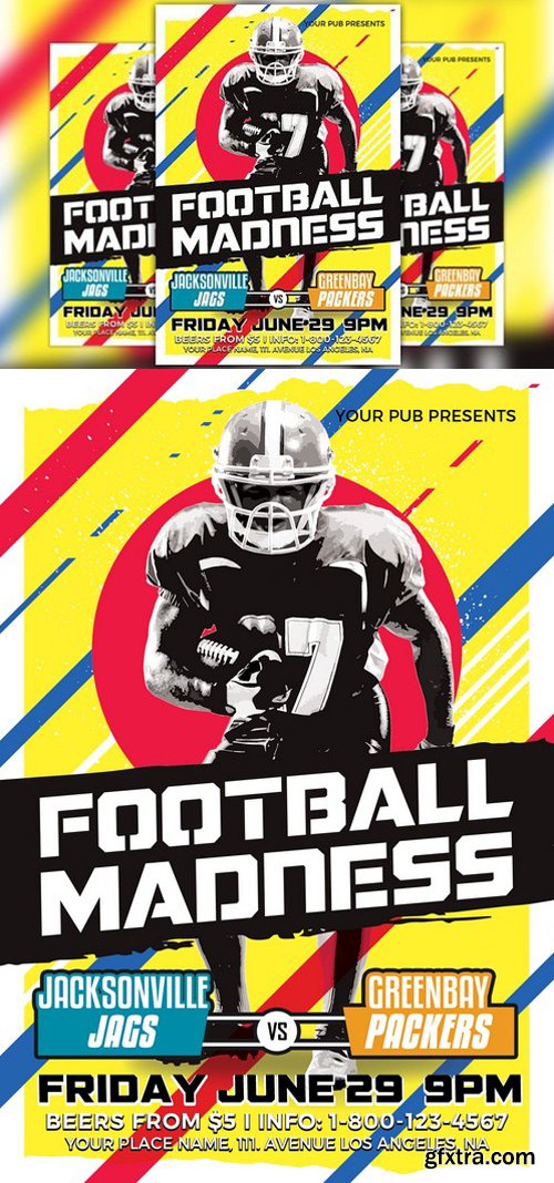 CM - Football Madness Flyer Template 1559663