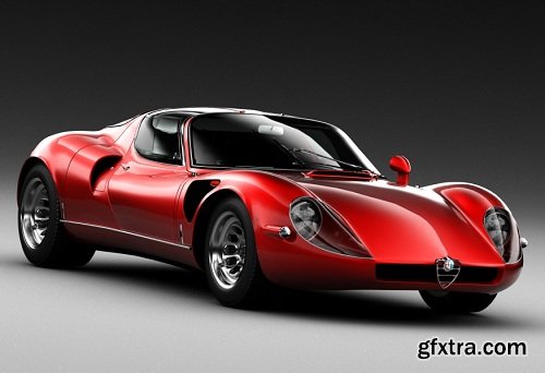 Alfa Romeo Tipo 33 Stradale 1967 3d Model