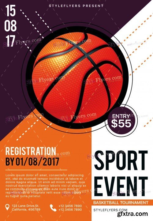 Sport PSD Flyer Template 2