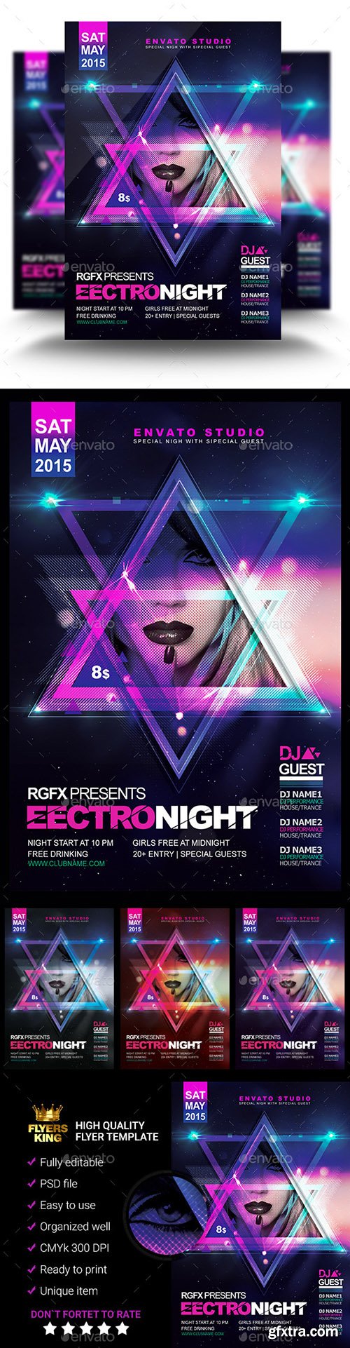 Graphicriver Electro Night Flyer 11274251