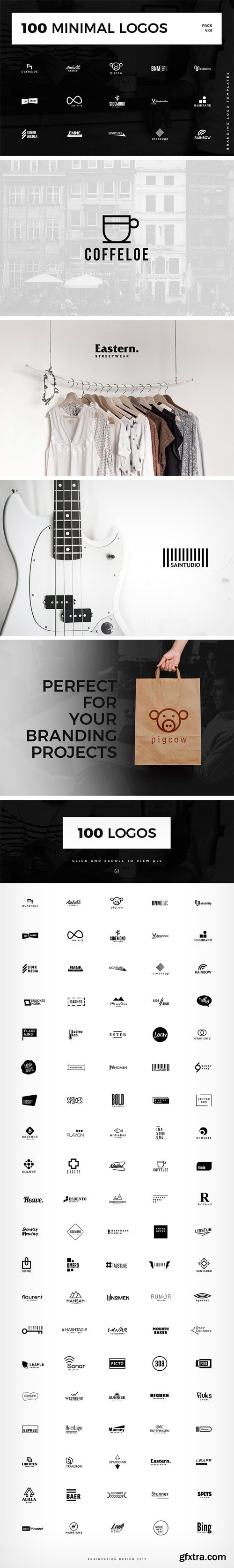 CM 1583827 - 100 Minimal Logo Templates