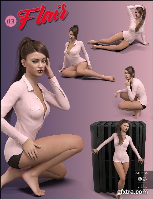 i13 Flair Pose Collection for the Genesis 3 Female(s)