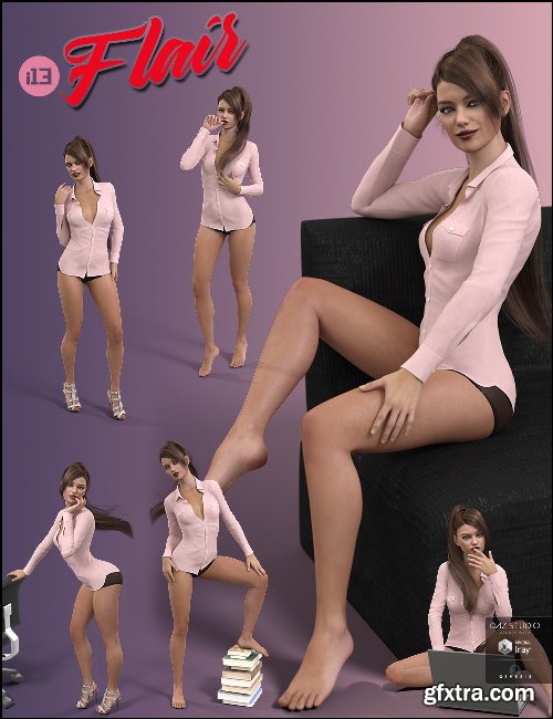 i13 Flair Pose Collection for the Genesis 3 Female(s)