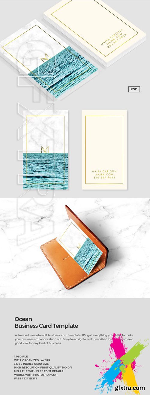 CM - Ocean Business Card Template 1631914