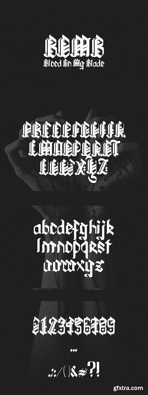 CM - Blood On My Blade font 1317871