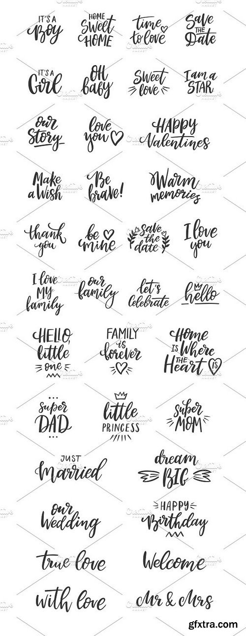 CM - Family Lettering Pack 1318540