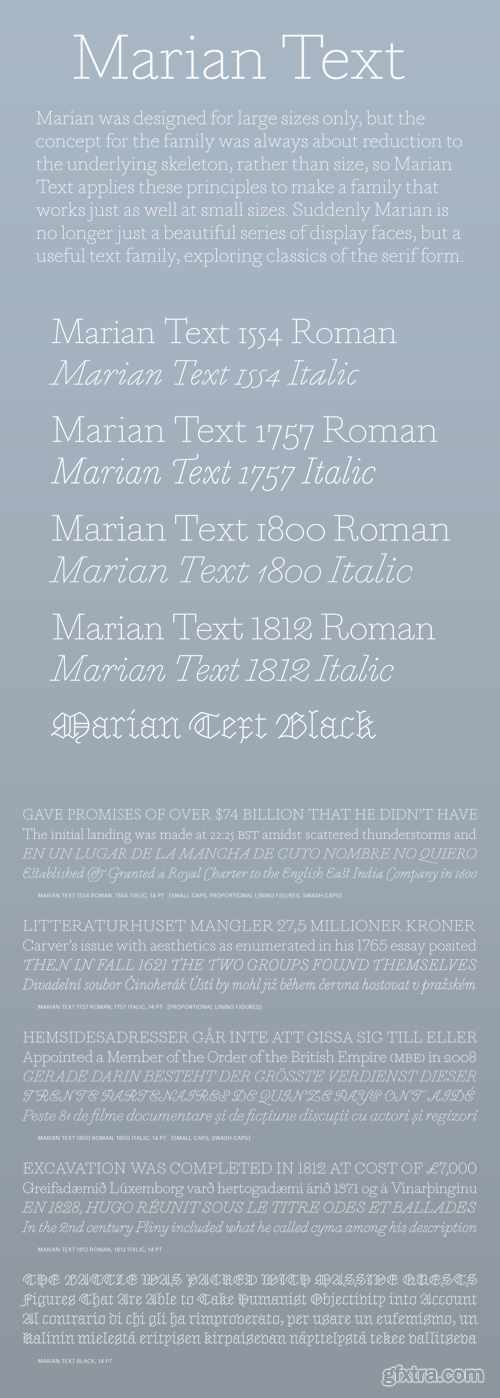 Marian Text Font Family