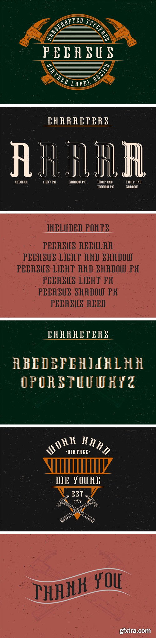 CM 1604162 - Pegasus Label Font