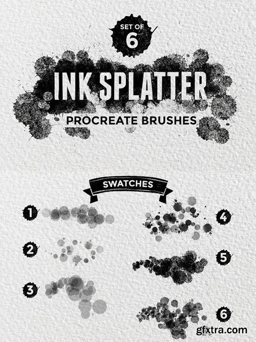 CM - Ink Splatter Procreate Brushes 1504960