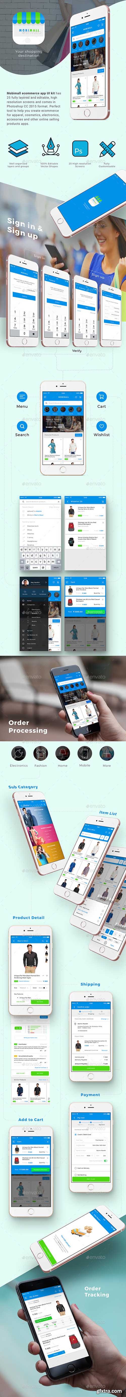 GR - E commerce App UI Set | MobiMall 20167078