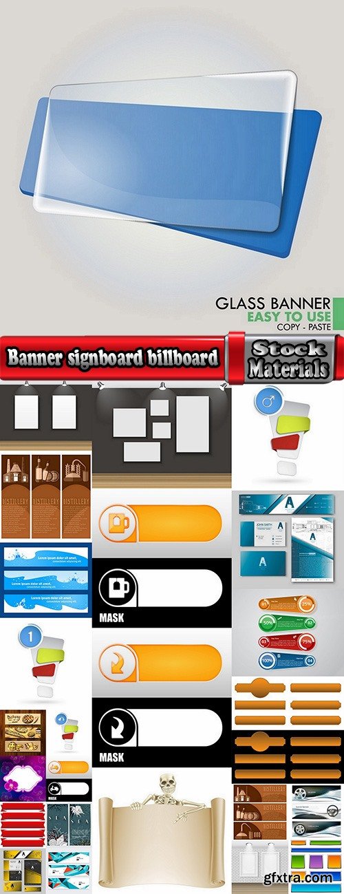 Banner signboard billboard advertising flyer 25 EPS