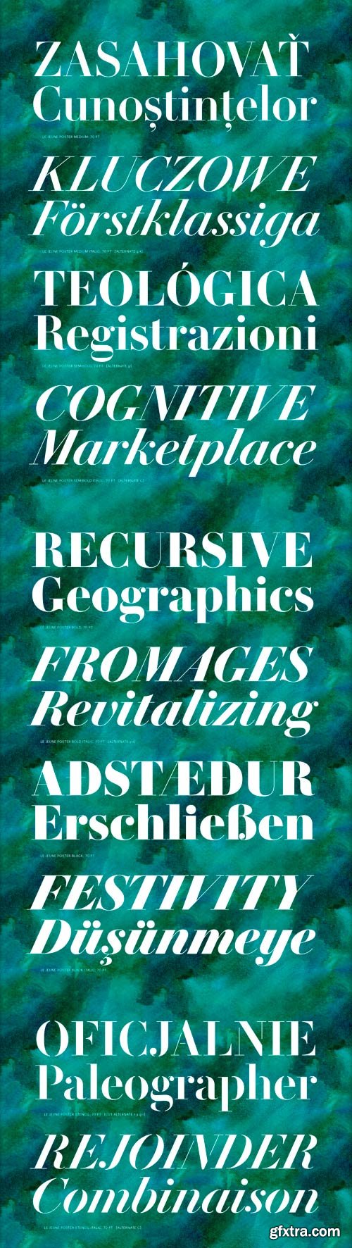 Le Jeune Poster Font Family