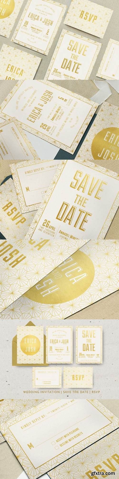 Elegant Geometric Invitation