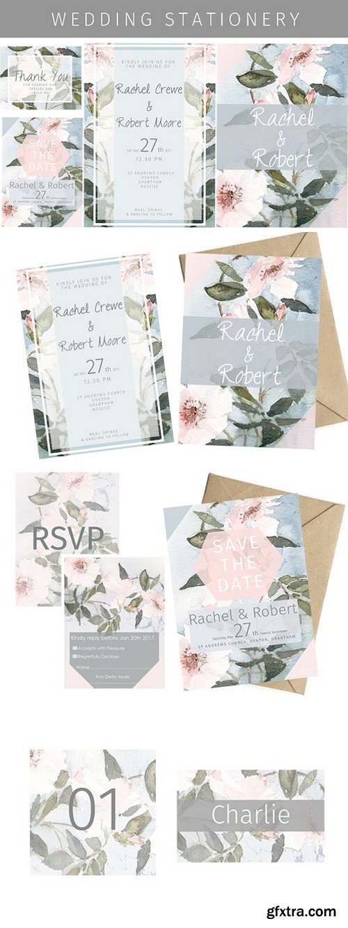 CM - Clematis Wedding Stationery 1559039