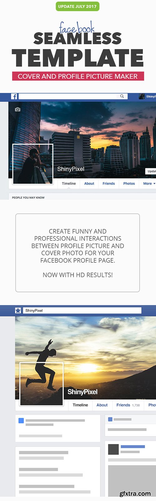 Graphicriver - Facebook Seamless Template HD 20269564