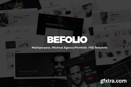 Befolio Minimal Agency/Portfolio Template