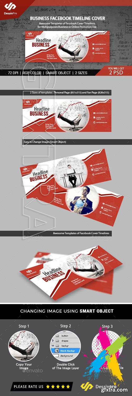 Graphicriver - Business Services Facebook Cover Template 20183930