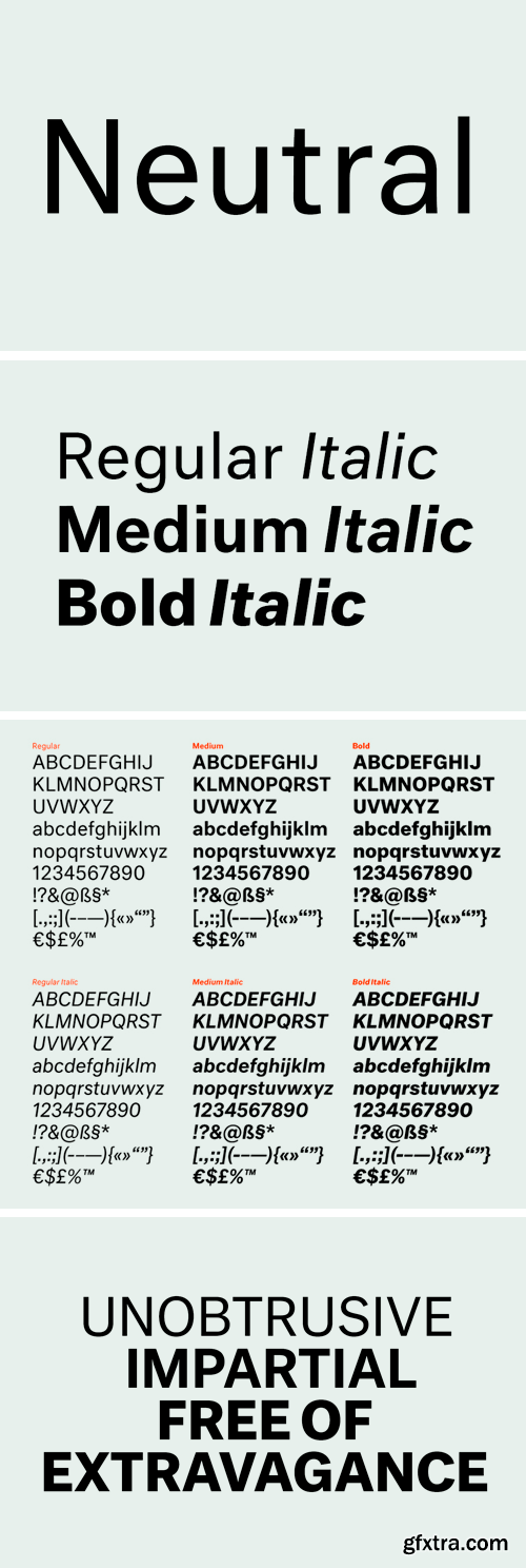 Neutral Font Family