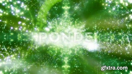 Pond5 - Green Cosmic Vortex Chaos Loop X47