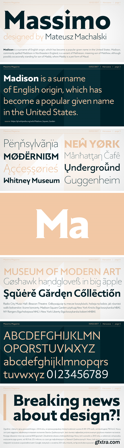 Massimo Font Family