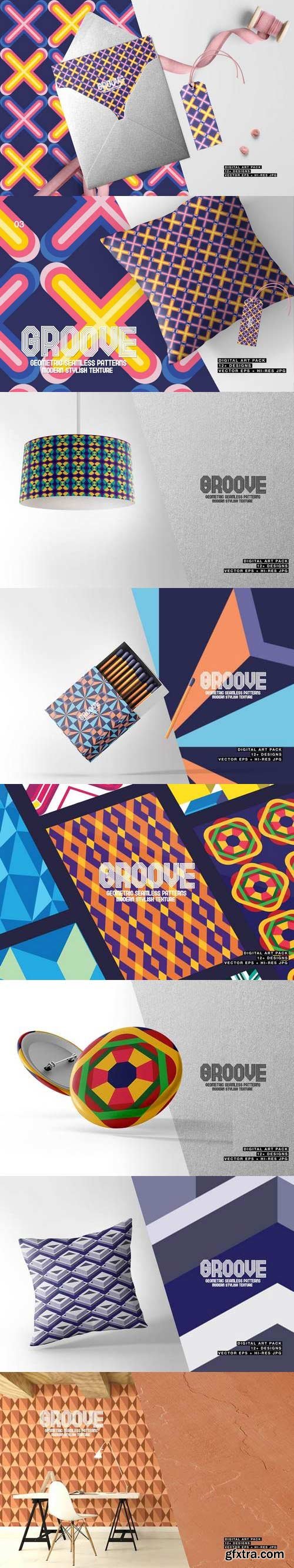 PSDMockups - Groove-Geometric Seamless Patterns 03