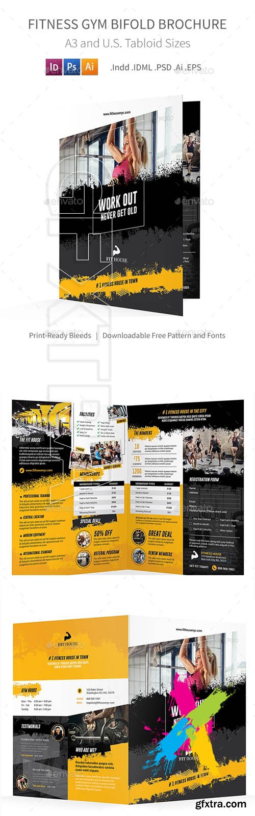 Graphicriver - Fitness Bifold Halffold Brochure 5 20180925