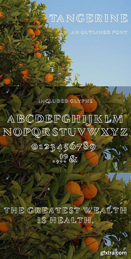 CM - Tangerine, Outlined Font 1563418