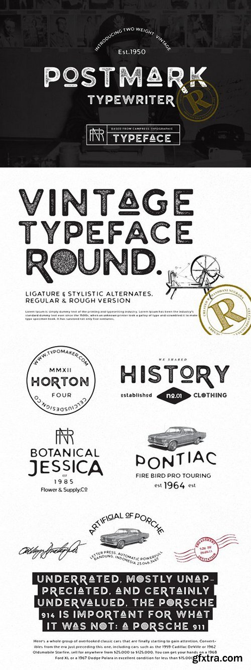 CM - Postmark Typewriter Serif Fonts 1559670