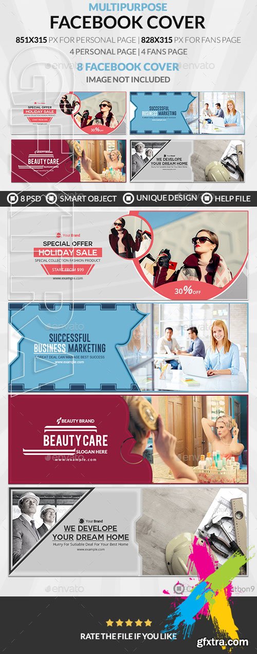 Graphicriver - Facebook Cover Bundle (Vol - 8) - 8 Design 20208153