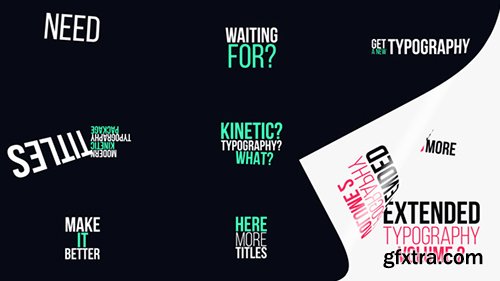 Videohive Extended Typography Vol.2 20175254